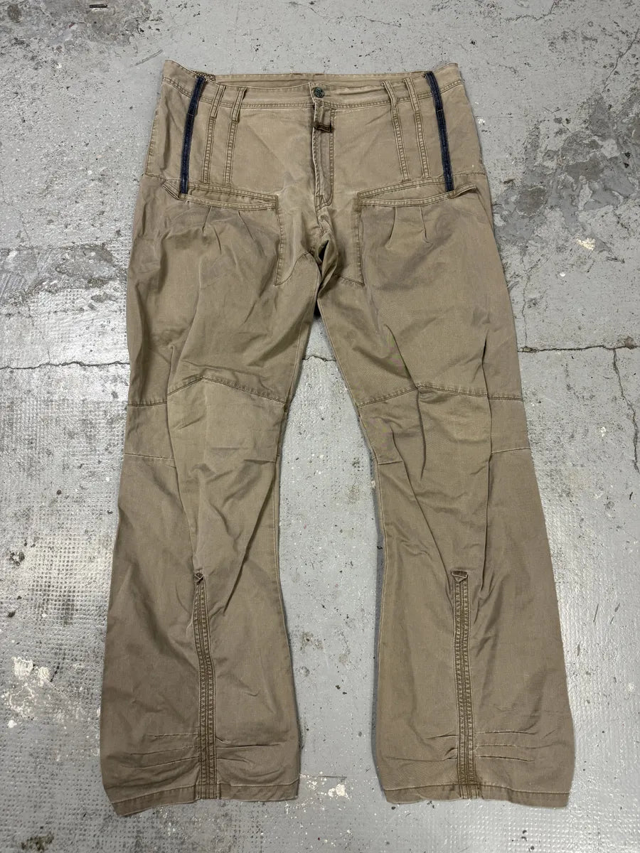 2000s Marithé + François Girbaud Beige Rebel Pants MYBbTmA 2