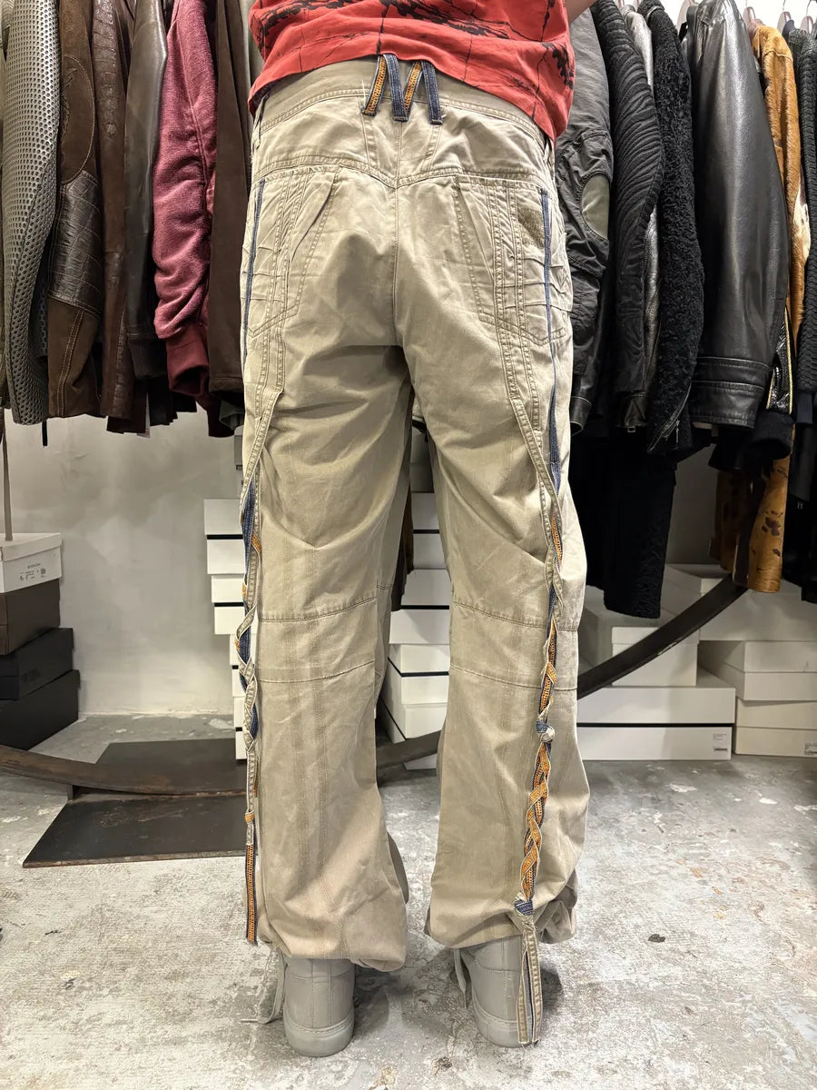 2000s Marithé + François Girbaud Beige Rebel Pants MYBbTmA 3
