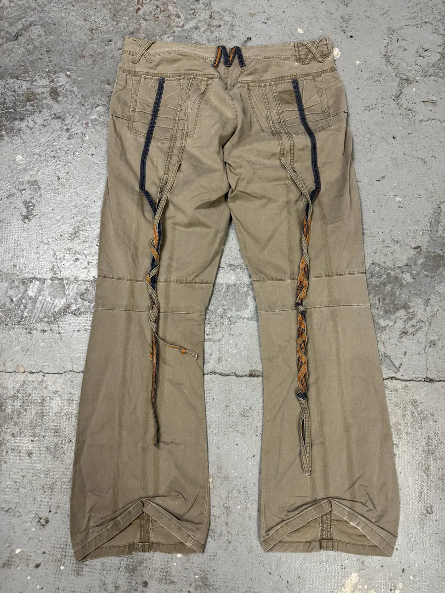 2000s Marithé + François Girbaud Beige Rebel Pants MYBbTmA 4