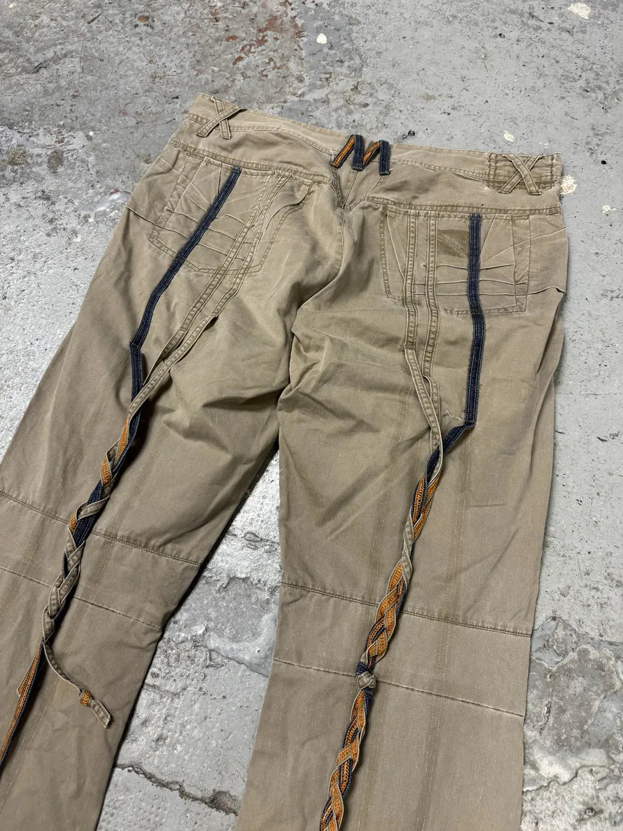 2000s Marithé + François Girbaud Beige Rebel Pants MYBbTmA 6