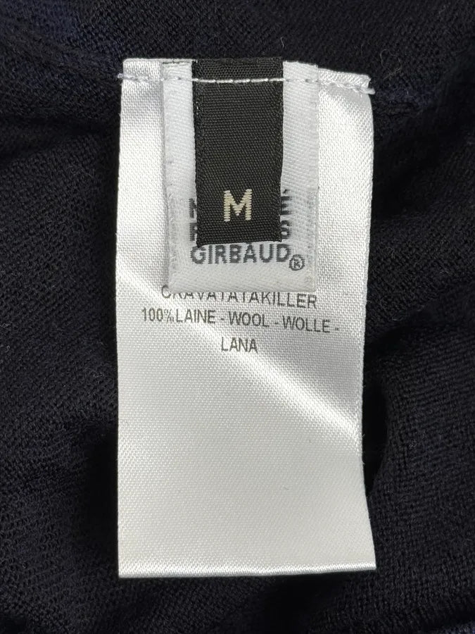 2000s Marithé + François Girbaud Black & Blue V Neck Irregular Sweater zubIfOU 8