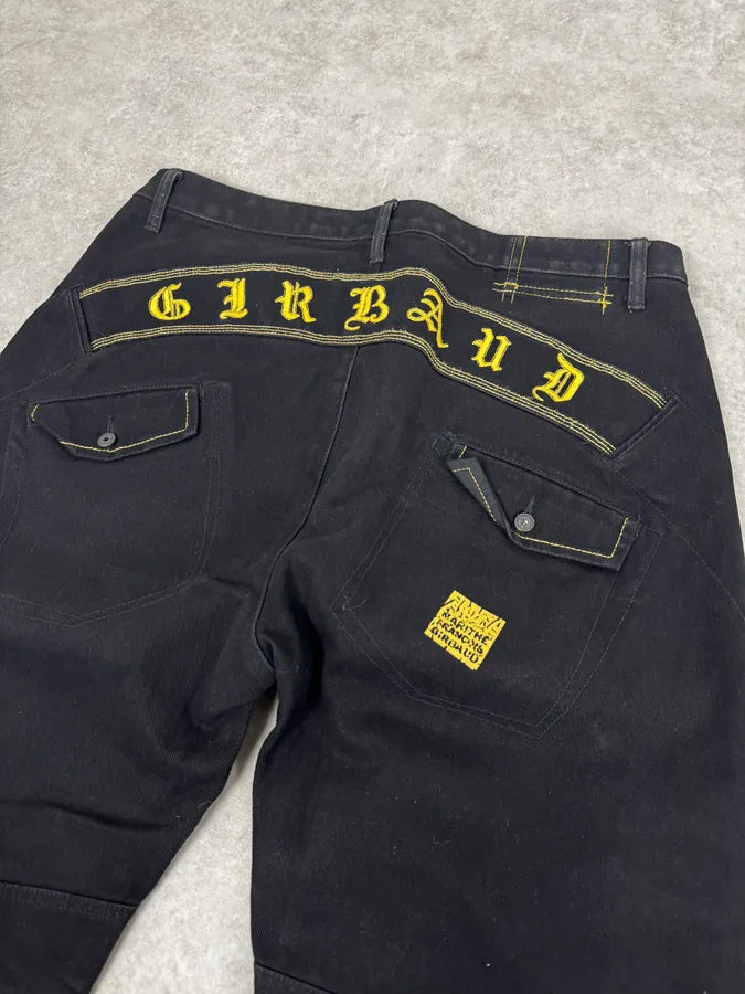 2000s Marithé + François Girbaud Black & Yellow Pants ZnpOlZy 7