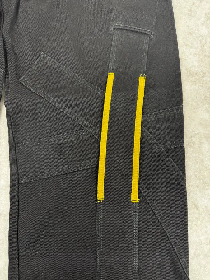 2000s Marithé + François Girbaud Black & Yellow Pants ZnpOlZy 7