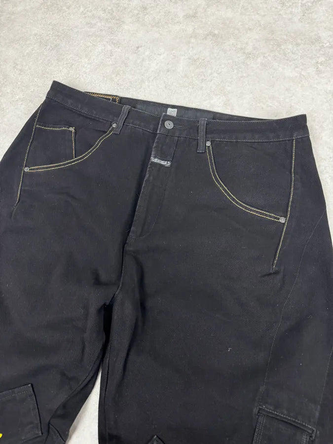 2000s Marithé + François Girbaud Black & Yellow Pants ZnpOlZy 5