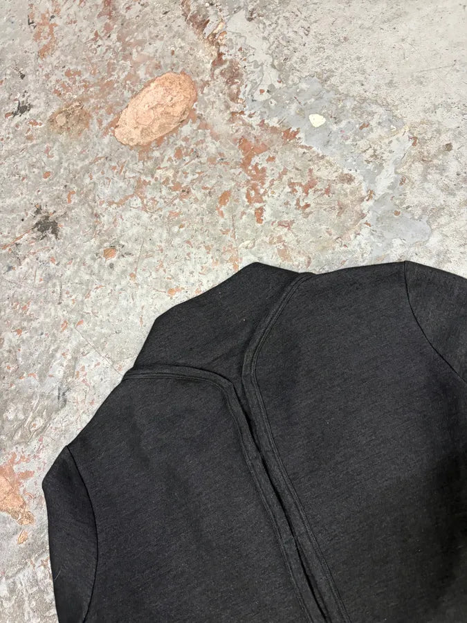 2000s Marithé + François Girbaud Black Asymmetrical Buttoned Officer Sweater HlZlJVi 5