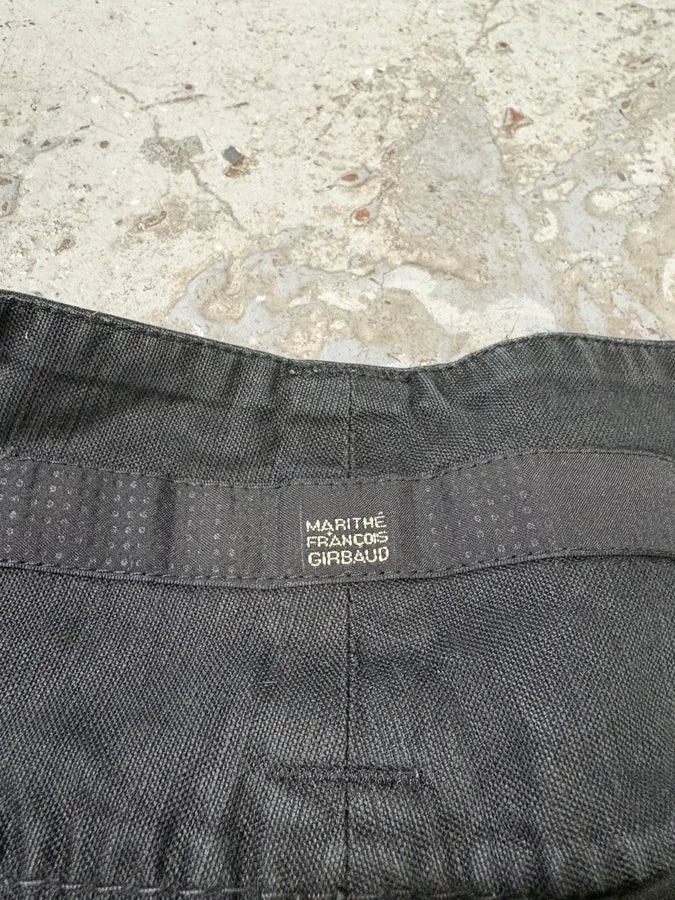 2000s Marithé + François Girbaud Black Avant-Garde Cargo Pants (M) MtBHLBh 10
