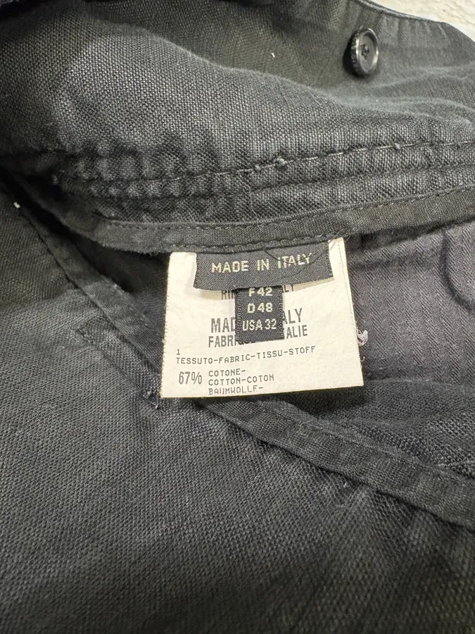 2000s Marithé + François Girbaud Black Avant-Garde Cargo Pants (M) MtBHLBh 11