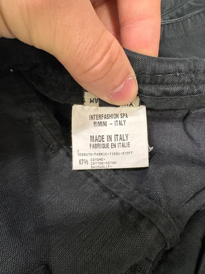 2000s Marithé + François Girbaud Black Avant-Garde Cargo Pants (M) MtBHLBh 12