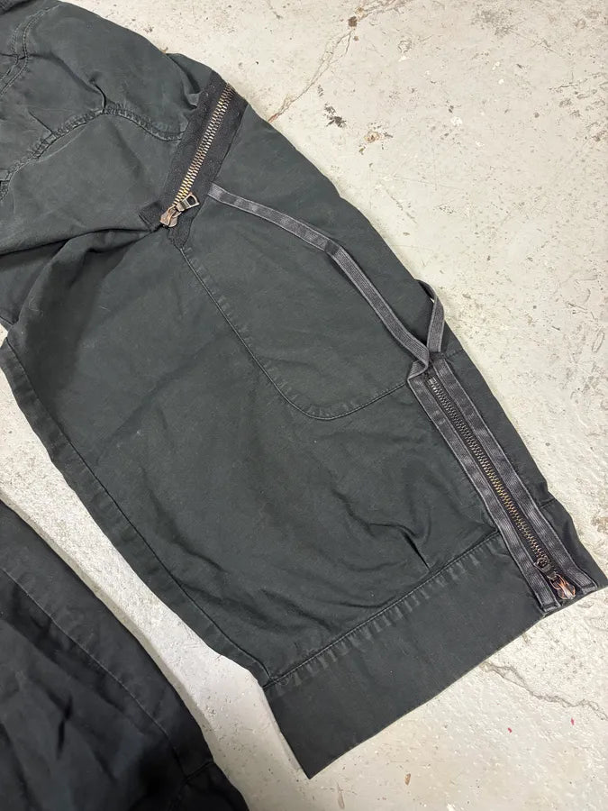 2000s Marithé + François Girbaud Black Avant-Garde Cargo Pants (M) MtBHLBh 7