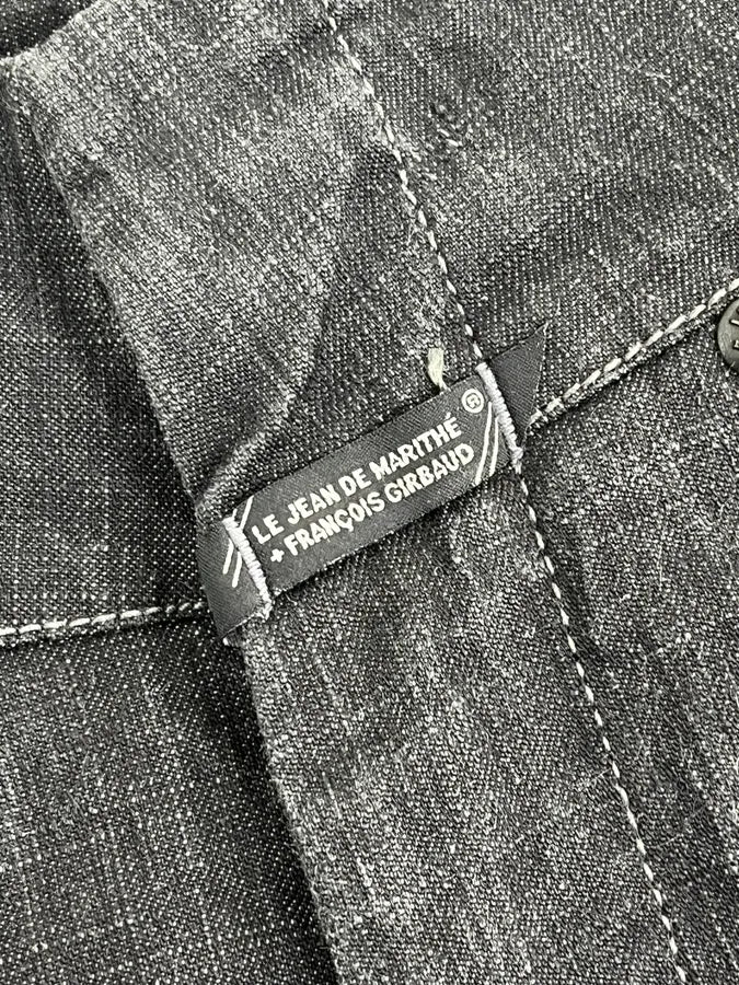 2000s Marithé + François Girbaud Dark Grey Avant-Garde Flared Denim Jeans OfyJHIL 11