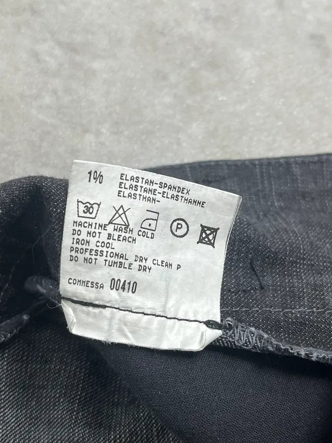 2000s Marithé + François Girbaud Dark Grey Avant-Garde Flared Denim Jeans OfyJHIL 12