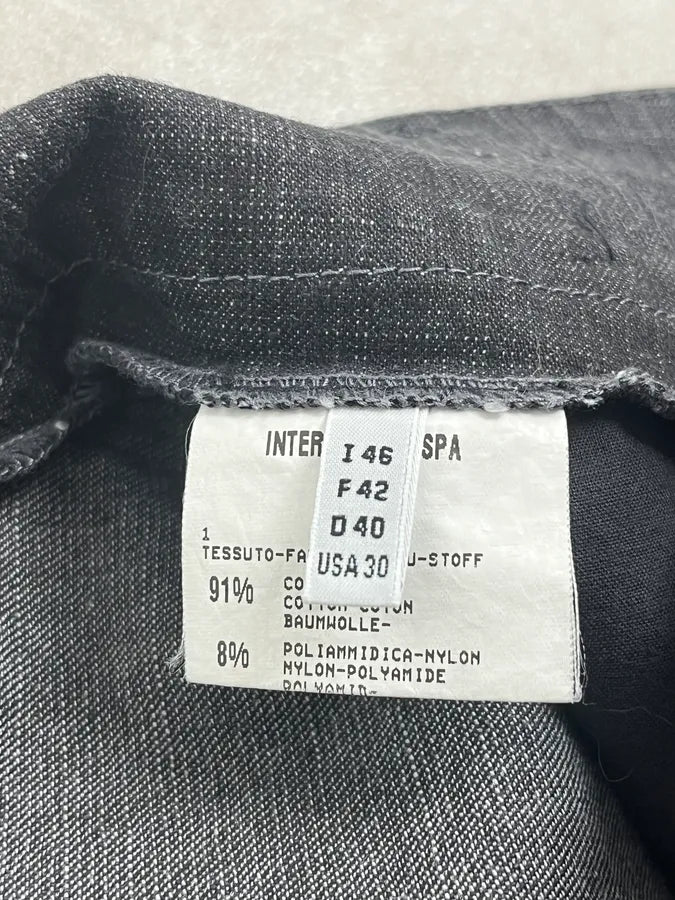 2000s Marithé + François Girbaud Dark Grey Avant-Garde Flared Denim Jeans OfyJHIL 13