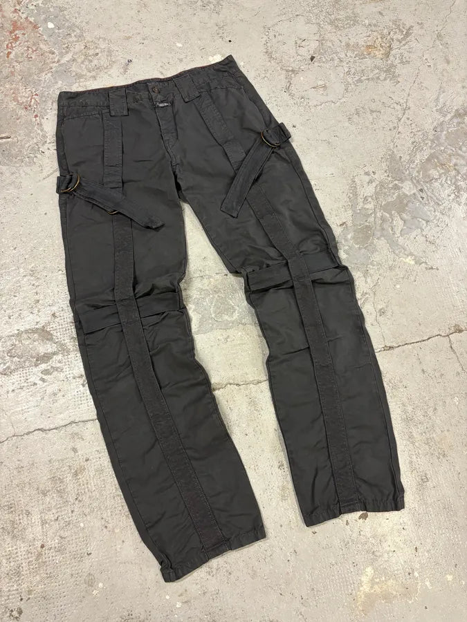 2000s Marithé + François Girbaud Black Bondage Pants XJOvJhk 4