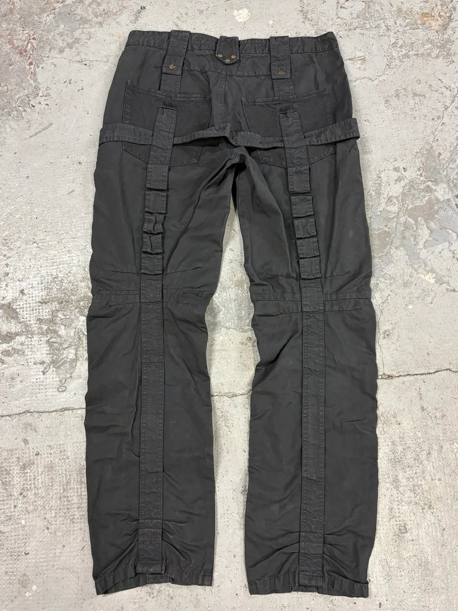 2000s Marithé + François Girbaud Black Bondage Pants XJOvJhk 5