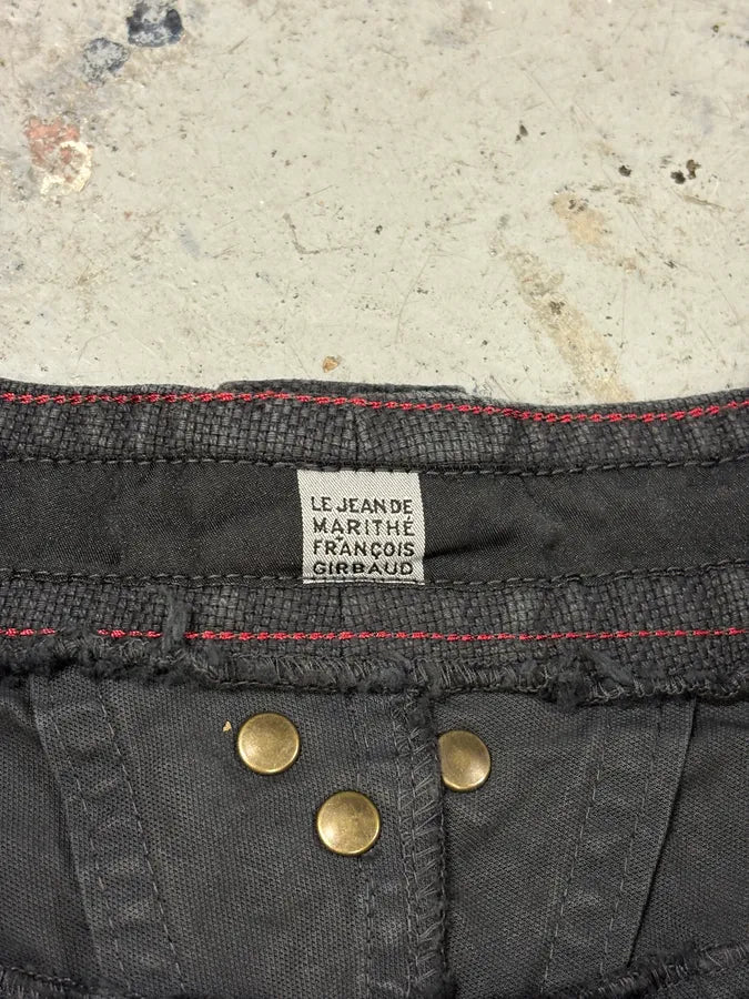 2000s Marithé + François Girbaud Black Bondage Pants XJOvJhk 8