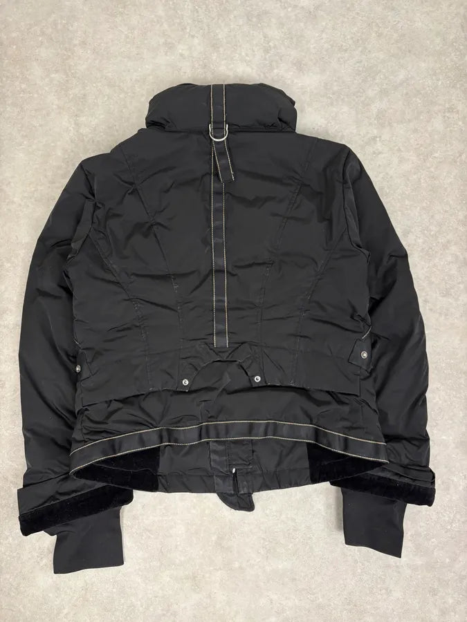 2000s Marithé + François Girbaud Black Bondage Puffer Jacket sxWPBTc 5