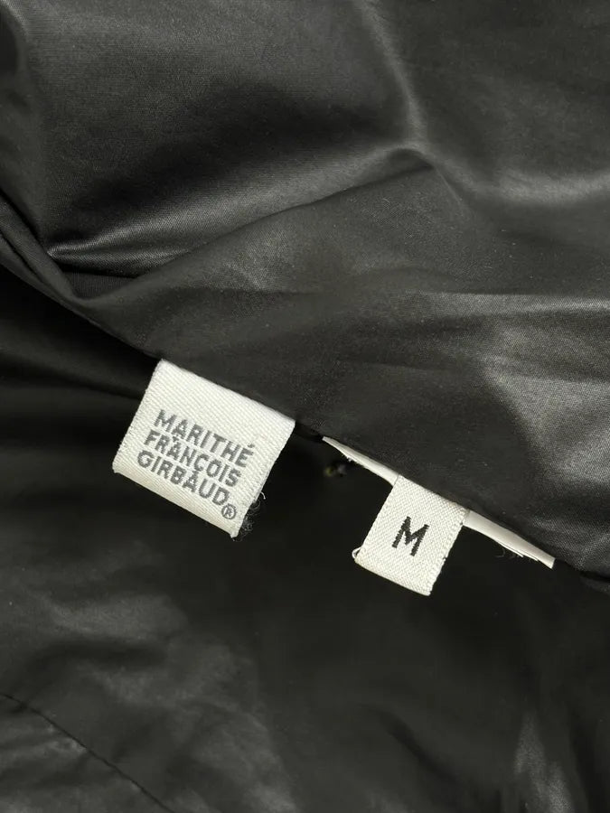 2000s Marithé + François Girbaud Black Buttoned Modern Leather Jacket qgWikXB 10