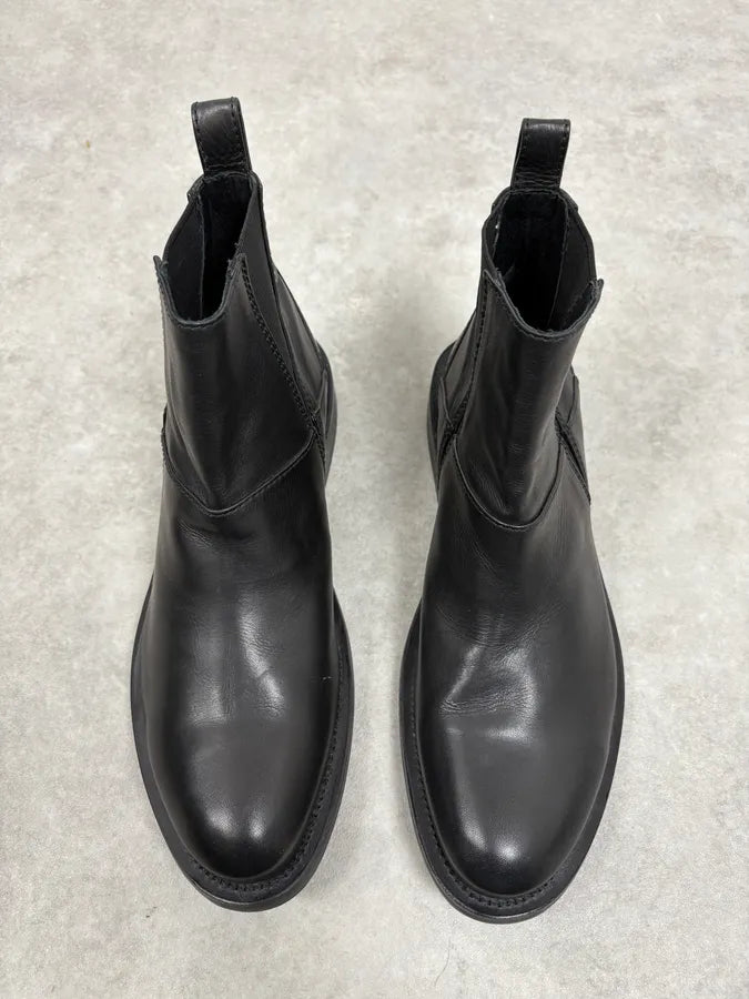 2000s Marithé + François Girbaud Black Classy Rock Leather Boots RBYjBGh 1