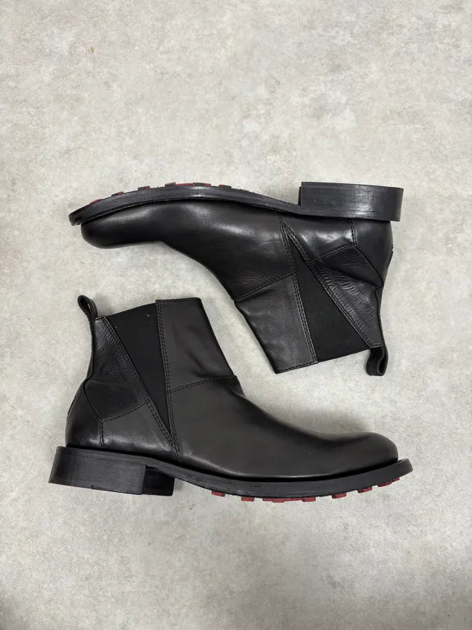 2000s Marithé + François Girbaud Black Classy Rock Leather Boots RBYjBGh 3