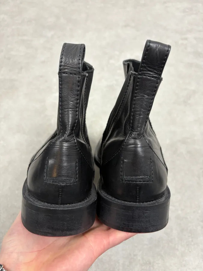 2000s Marithé + François Girbaud Black Classy Rock Leather Boots RBYjBGh 6