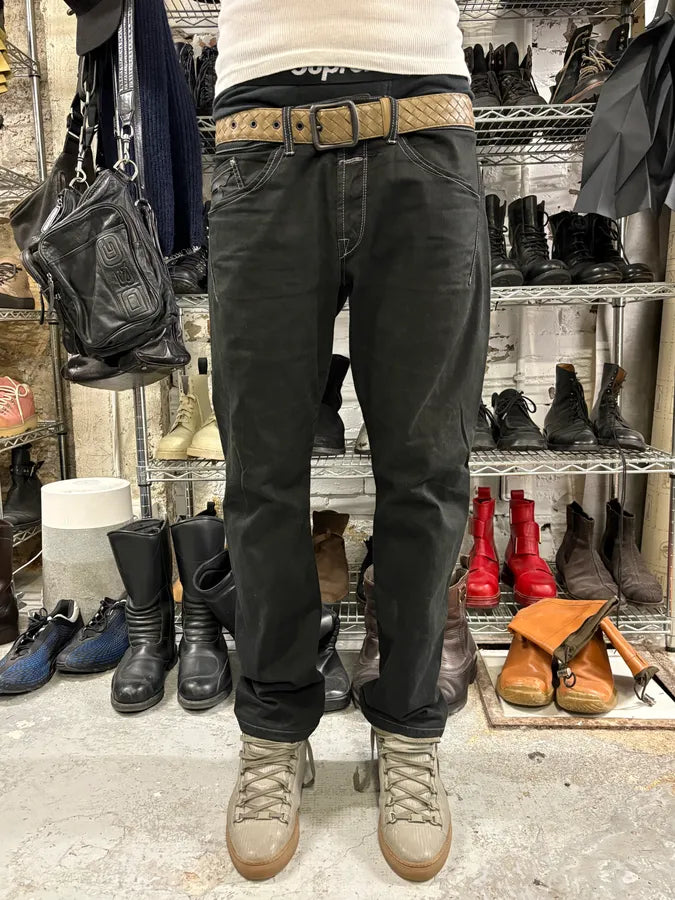 2000s Marithé + François Girbaud Black Contemporary Denim Jeans (M/L) EWJYAwM 1