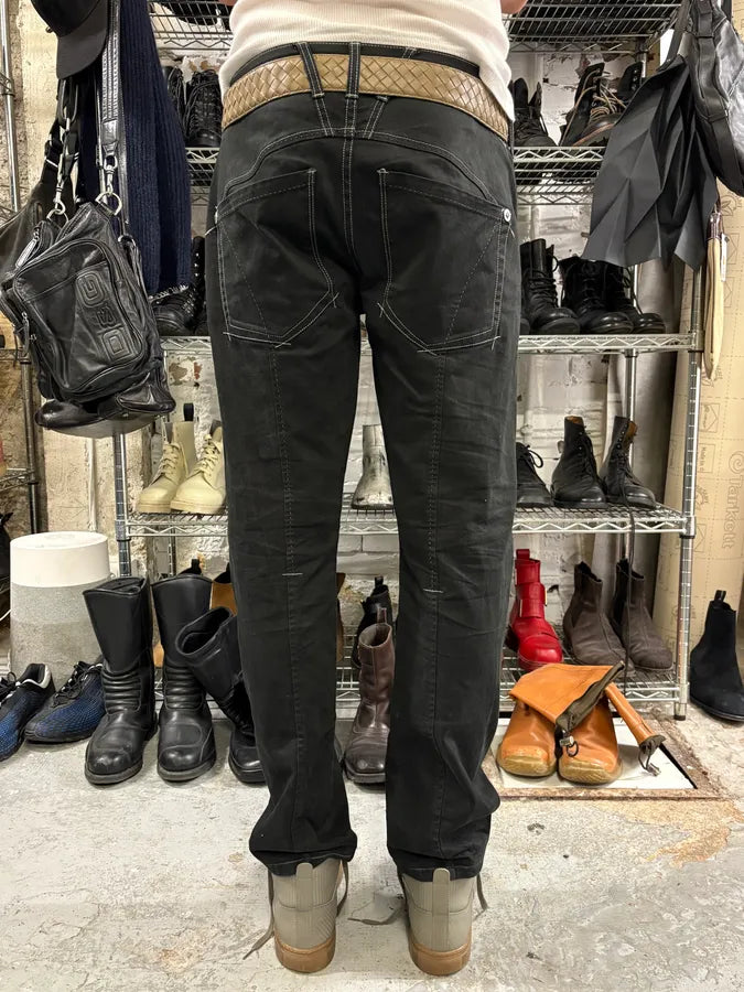 2000s Marithé + François Girbaud Black Contemporary Denim Jeans (M/L) EWJYAwM 3