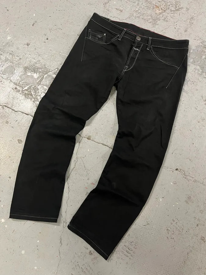 2000s Marithé + François Girbaud Black Contemporary Denim Jeans (M/L) EWJYAwM 4