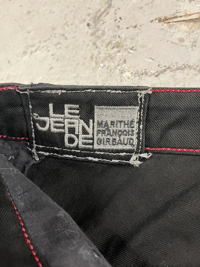 2000s Marithé + François Girbaud Black Contemporary Denim Jeans (M/L) EWJYAwM 8