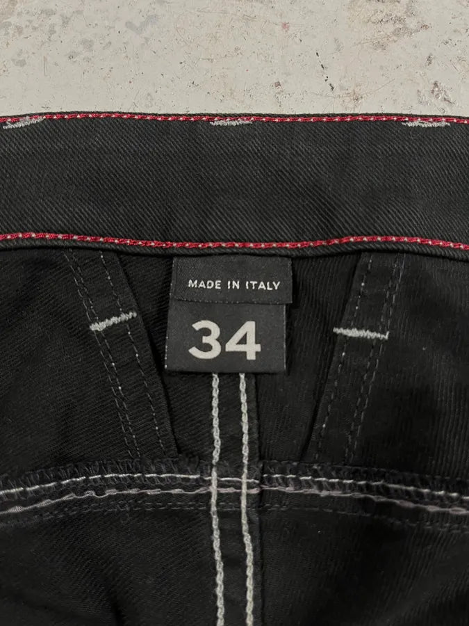 2000s Marithé + François Girbaud Black Contemporary Denim Jeans (M/L) EWJYAwM 9