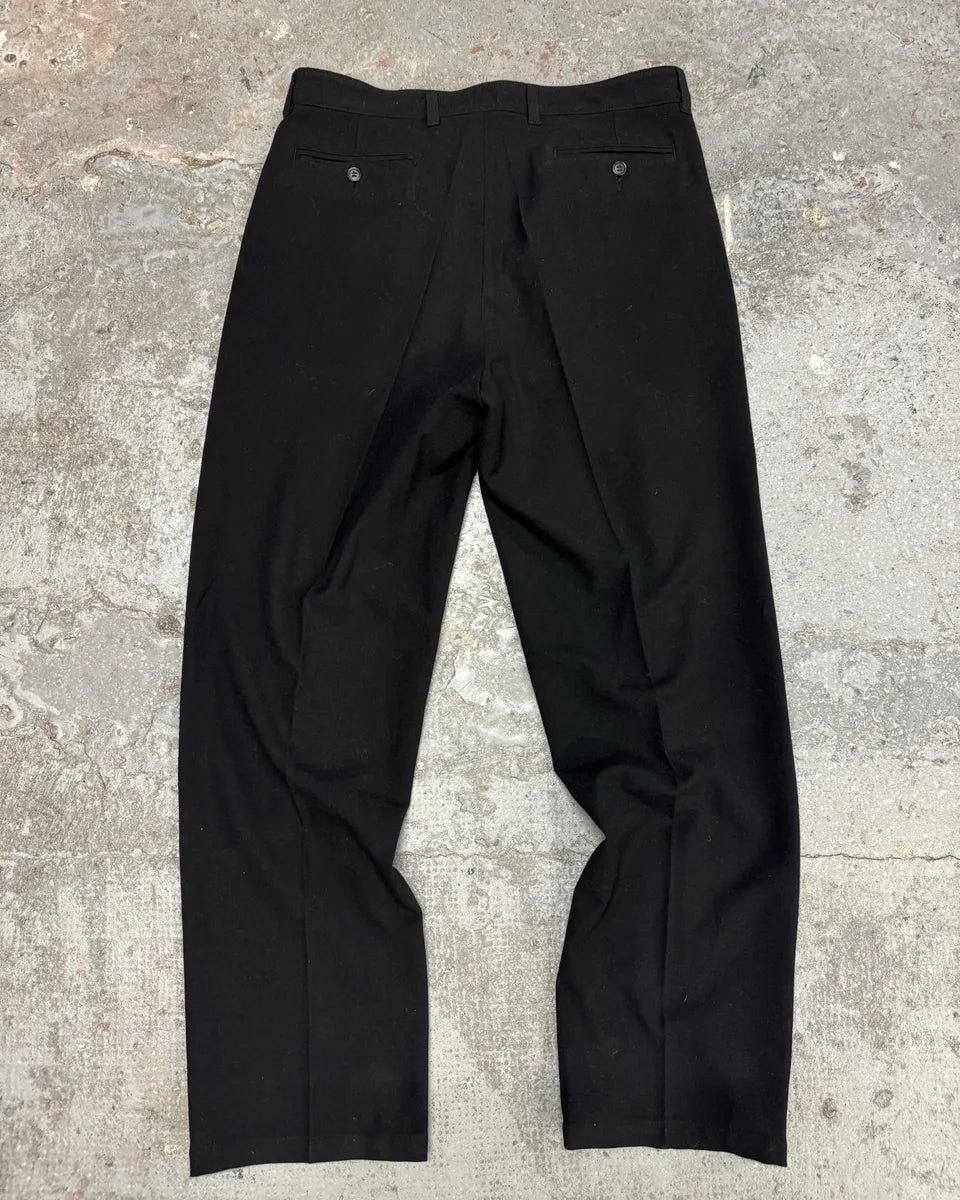 2000s Marithé + François Girbaud Black Coton & Wool Cozy Pants NCKFUuQ 1