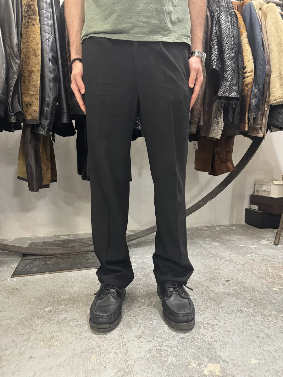 2000s Marithé + François Girbaud Black Coton & Wool Cozy Pants NCKFUuQ 2