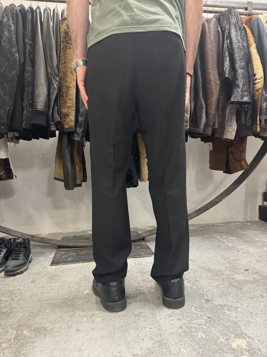 2000s Marithé + François Girbaud Black Coton & Wool Cozy Pants NCKFUuQ 3
