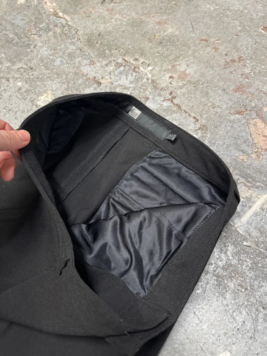 2000s Marithé + François Girbaud Black Coton & Wool Cozy Pants NCKFUuQ 8