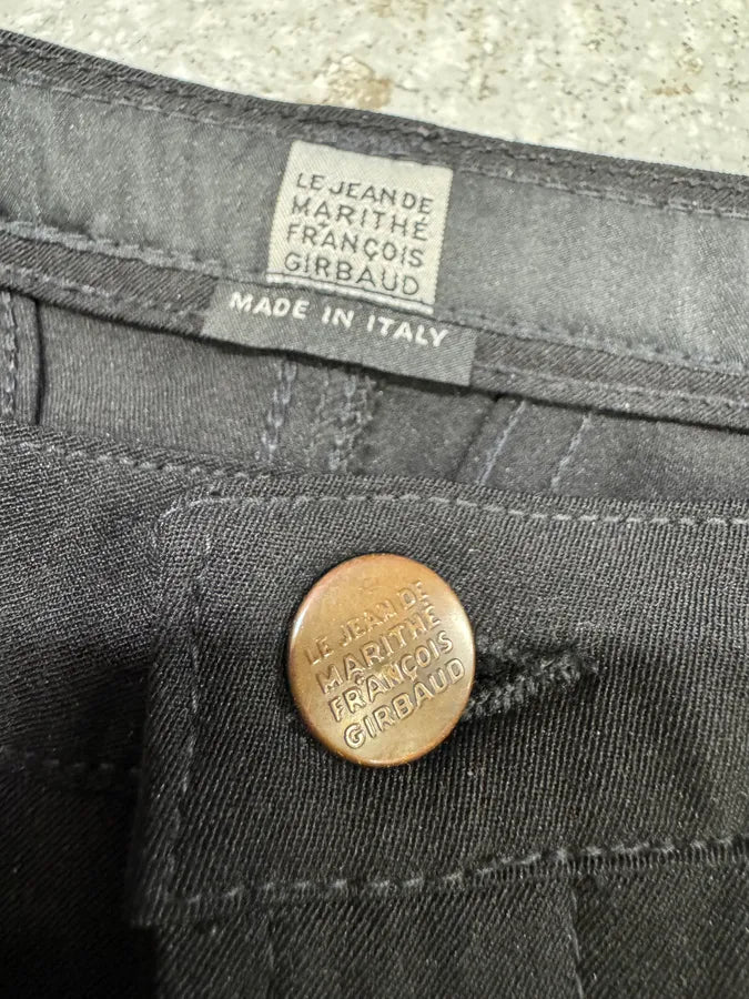 2000s Marithé + François Girbaud Black Cozy Light Pants (S) YliOOEv 6