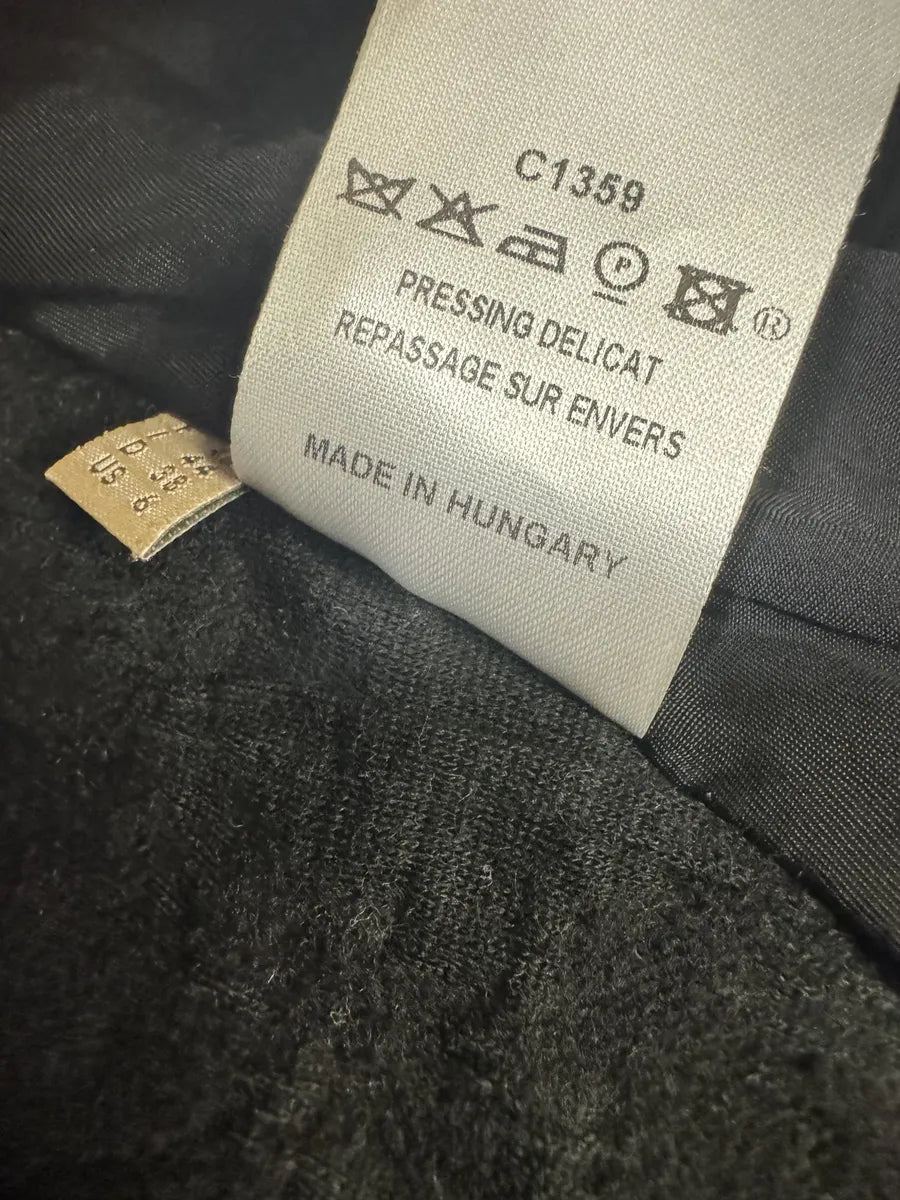 2000s Marithé + François Girbaud Black Distressed Wool Buttoned Cardigan Blazer (M/L) DgxxpXE 8