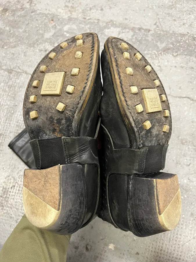 2000s Marithé + François Girbaud Black Embellished Rock Ankle Leather Boots (37eu/us5) ChBvUzT 7