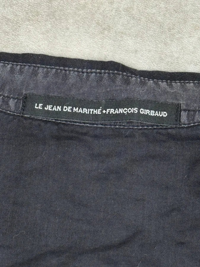 2000s Marithé + François Girbaud Black Embroidered Star Shirt QRltsXg 10