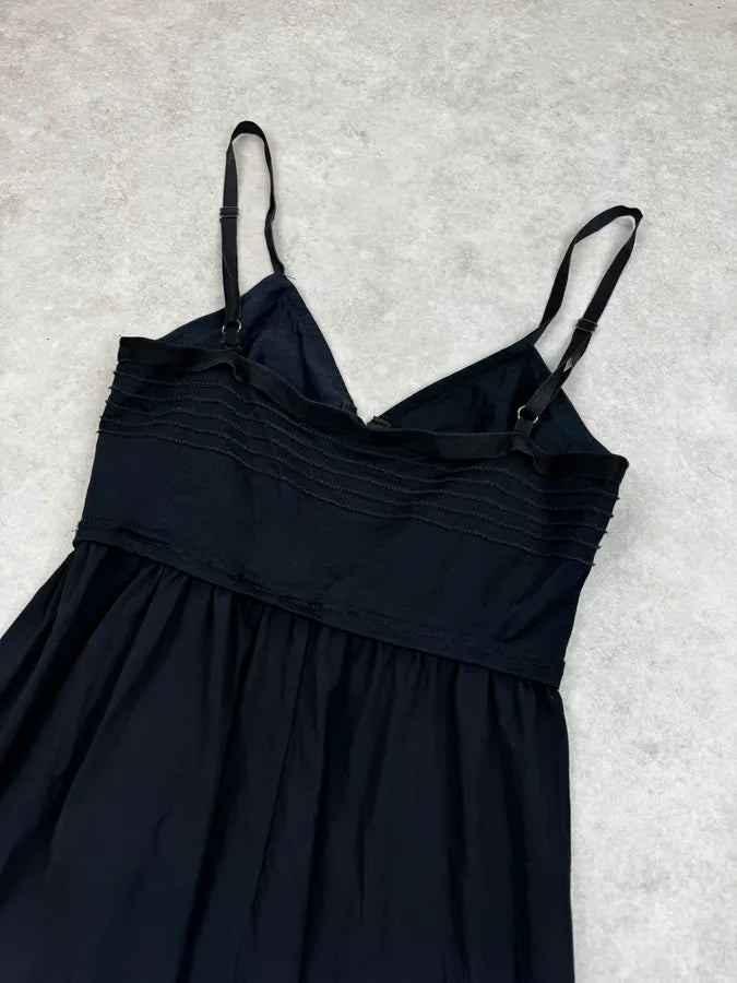 2010s Marithé + François Girbaud Black Flower Lace Dress suppCxb 5