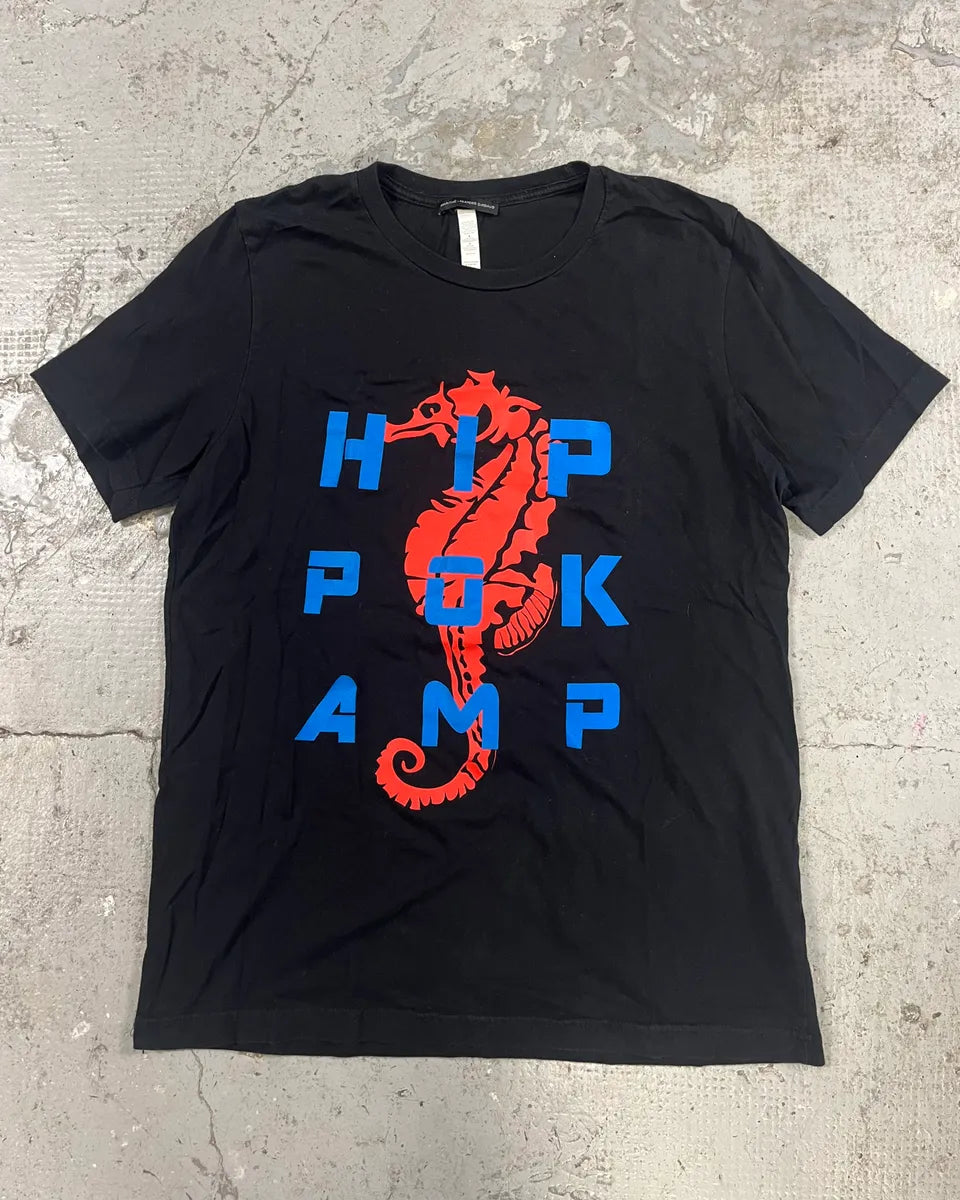 2000s Marithé + François Girbaud Black Hippocamp Tee-Shirt sgDGrsO 0
