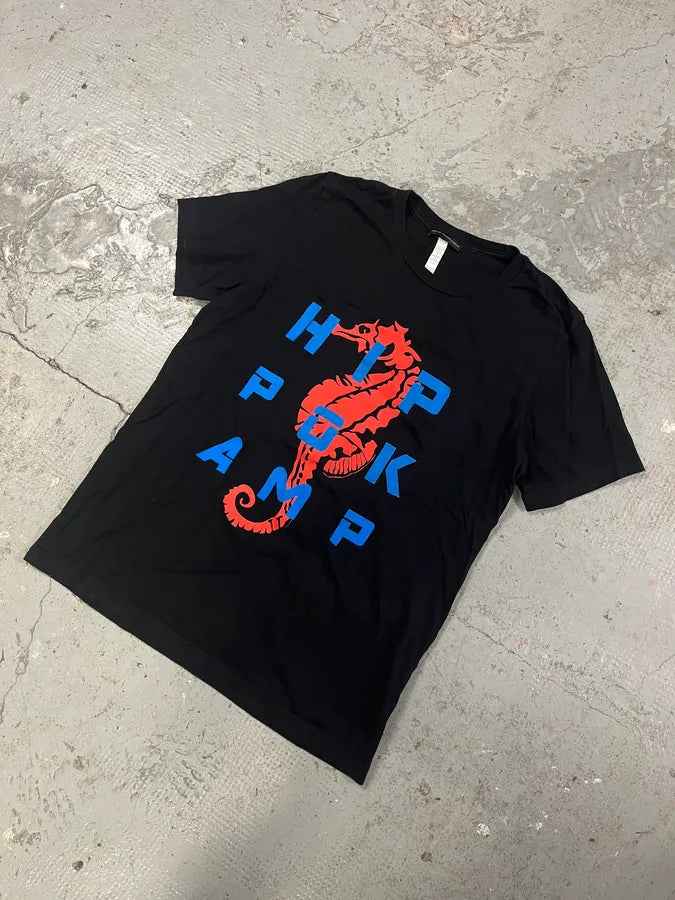 2000s Marithé + François Girbaud Black Hippocamp Tee-Shirt sgDGrsO 3