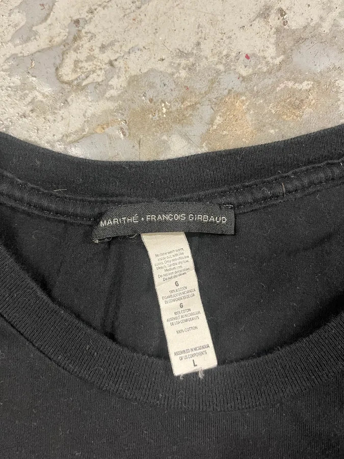 2000s Marithé + François Girbaud Black Hippocamp Tee-Shirt sgDGrsO 7