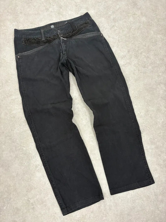 2000s Marithé + François Girbaud Black Hybrid Pants eQjRlgg 4