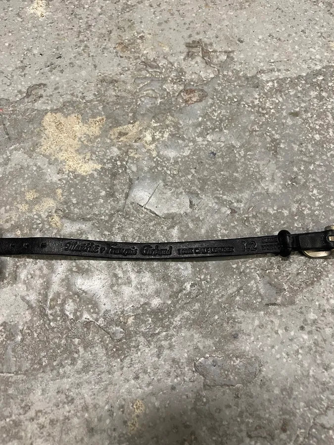 2000s Marithé + François Girbaud Black Leather Bracelet (OS) 4