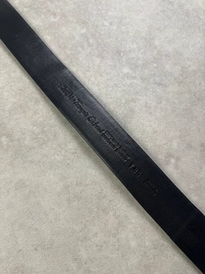2000s Marithé + François Girbaud Black Leather Guitar Belt NooqZVL 6