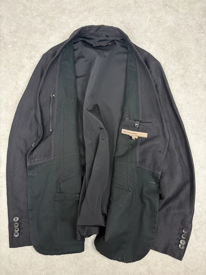 2000s Marithé + François Girbaud Black Light Blazer Jacket AWPwahL 7