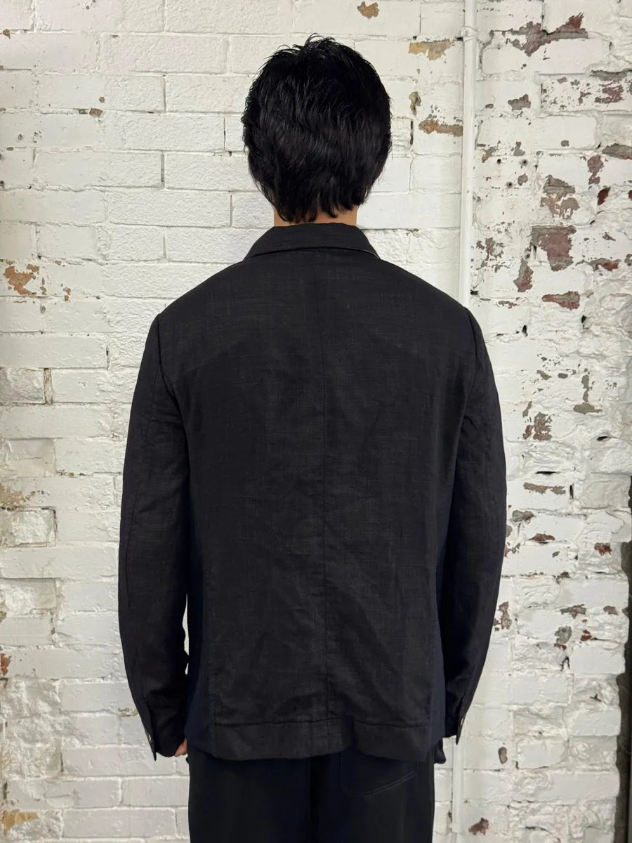 2000s Marithé + François Girbaud Black Light Blazer Jacket lZXkoBZ 2