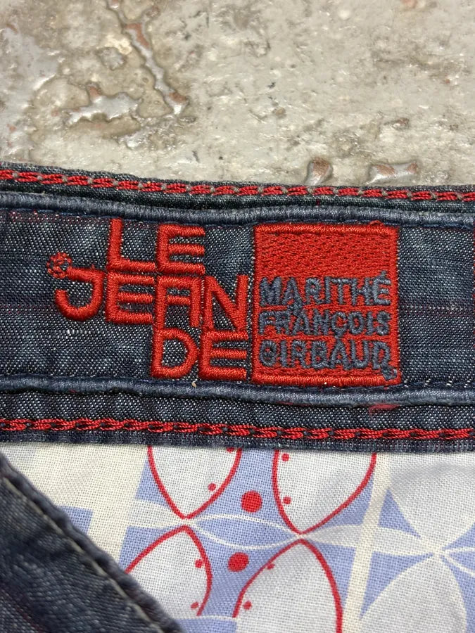 2000s Marithé + François Girbaud Navy Lined Pants zgUsWmj 8