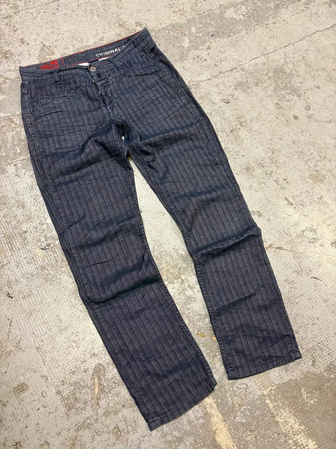 2000s Marithé + François Girbaud Navy Lined Pants zgUsWmj 4