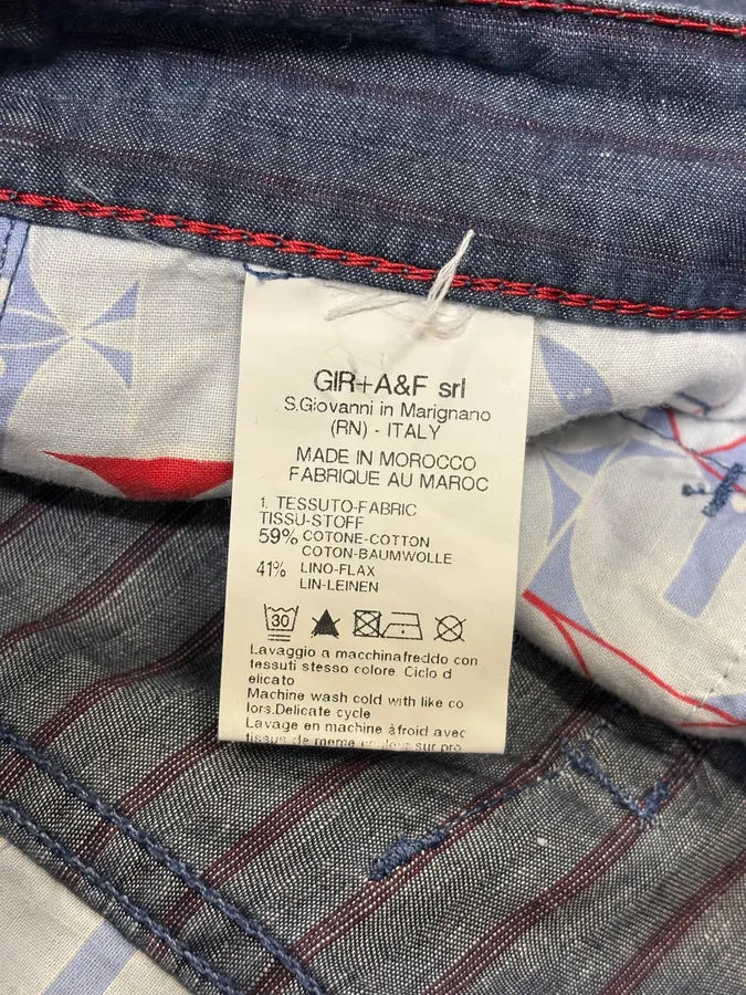 2000s Marithé + François Girbaud Navy Lined Pants zgUsWmj 10