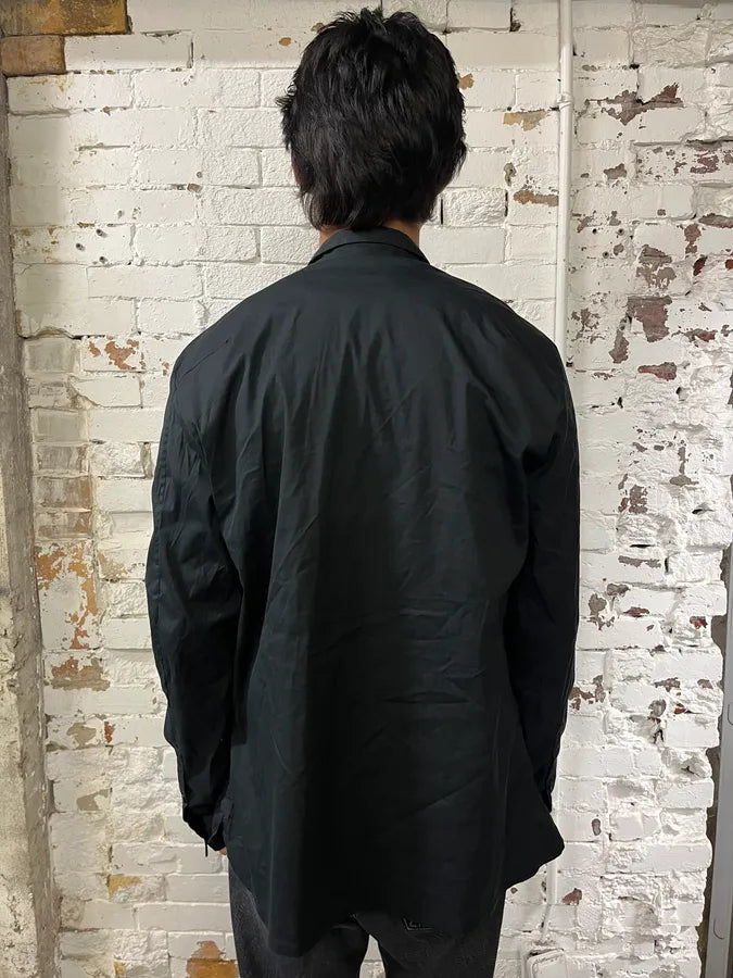 2000s Marithé + François Girbaud Black Minimalist Shirt JmSQMGP 2